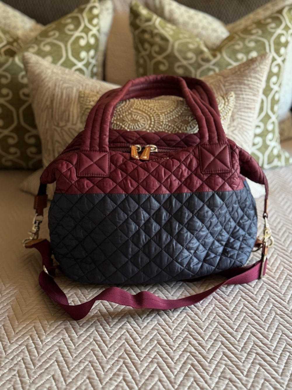 MZ Wallace Two toned medium Sutton bag